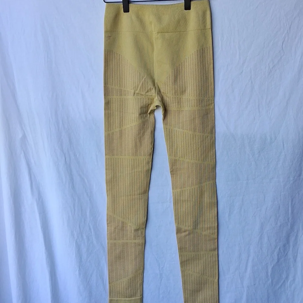 Fabletics Yellow Seamless Leggings Size S